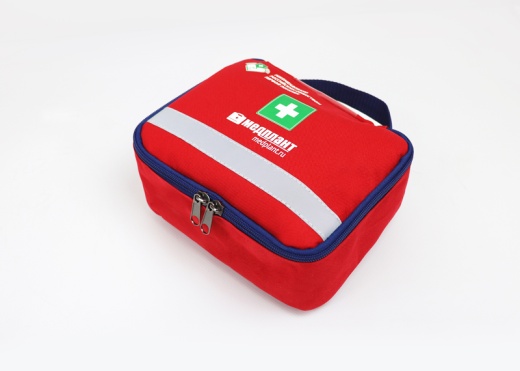 Аптечка для оказания первой помощи с применением медицинских изделий в организациях, осуществляющих образовательную деятельность, в сумке-чехле «Волонтер-6» (приказ 261н)