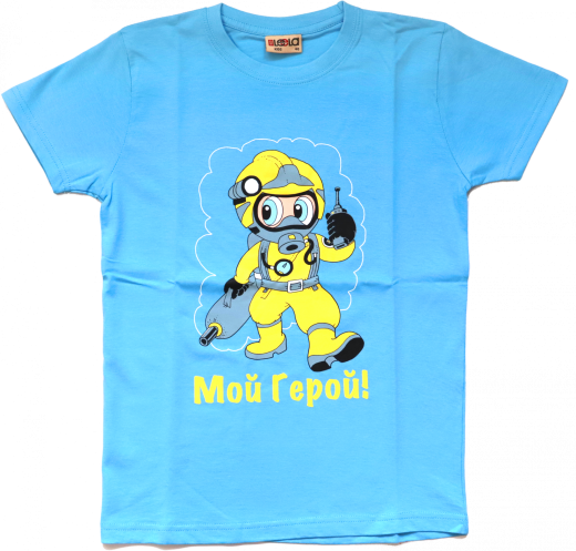 ФУТБОЛКА ДЕТСКАЯ ГОЛУБАЯ